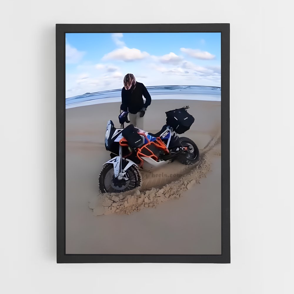 Poster Surf et Moto – affiche KTM Moto (vue 2)